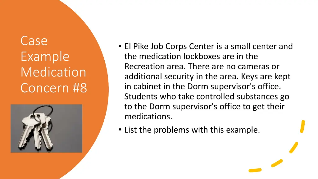 case example medication concern 8