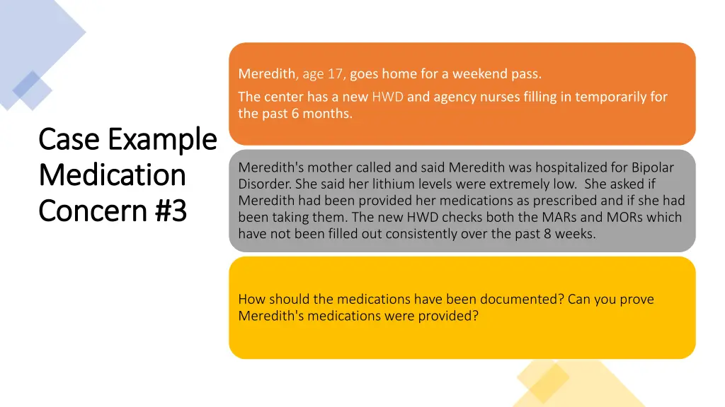 meredith age 17 goes home for a weekend pass