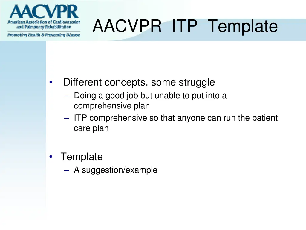 aacvpr itp template
