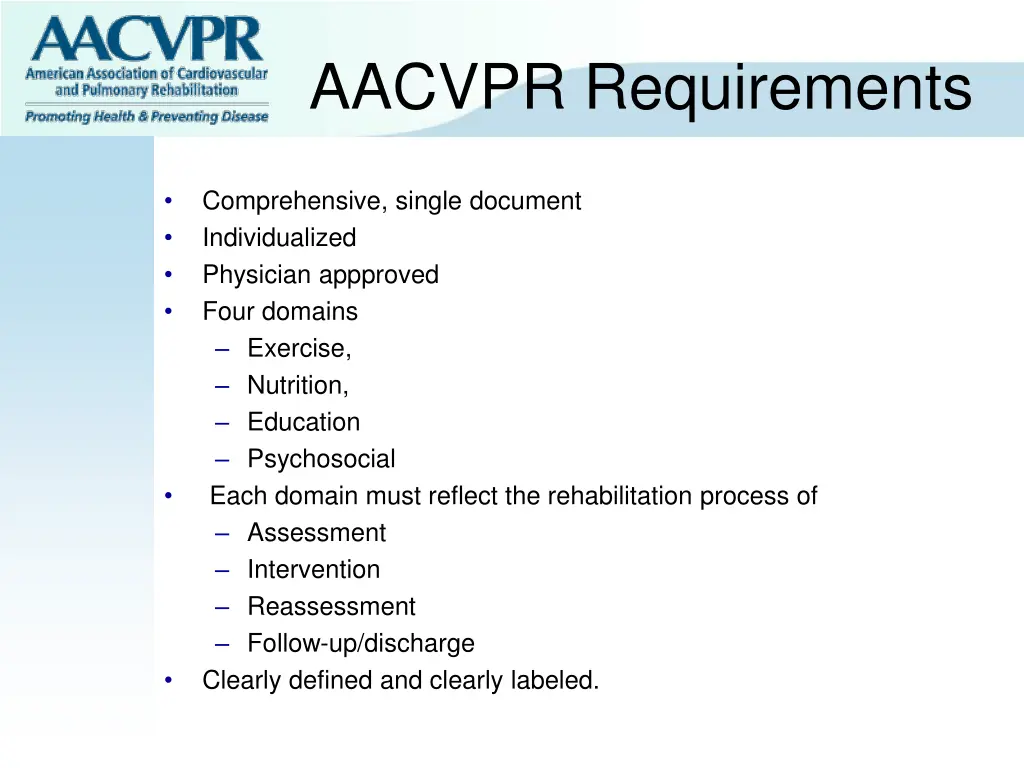 aacvpr requirements 1