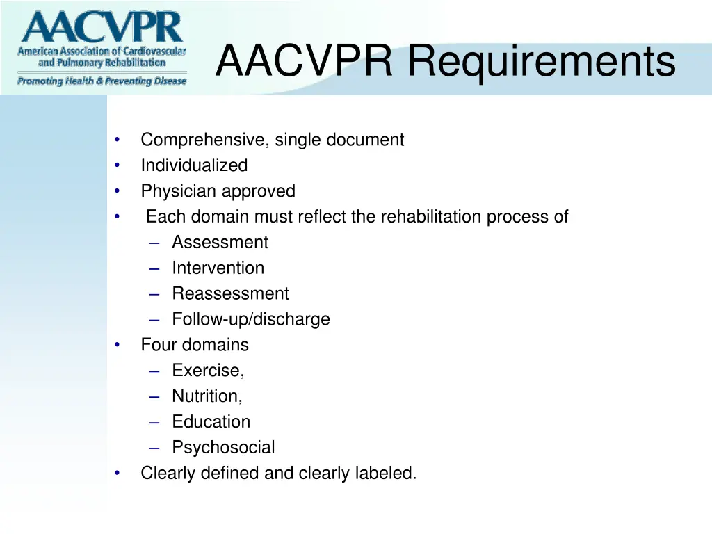 aacvpr requirements