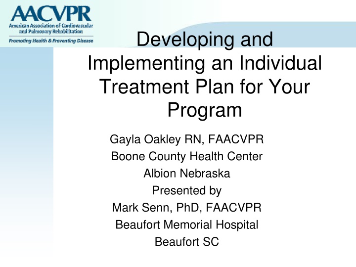 developing and implementing an individual