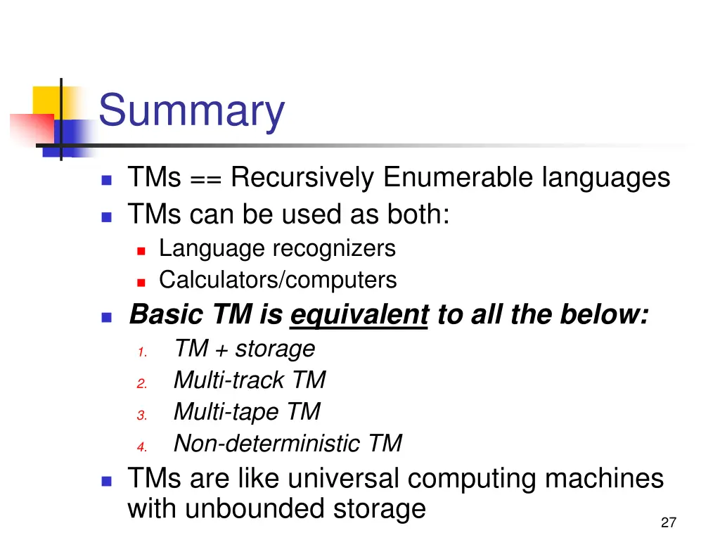 summary