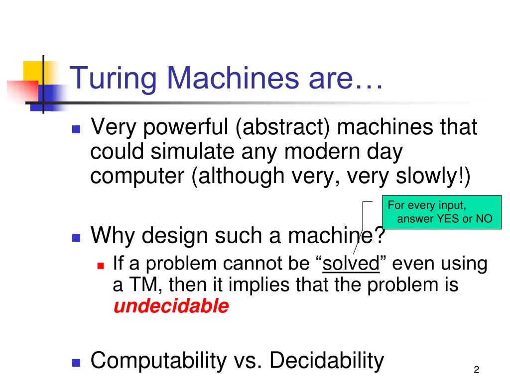 turing machines are
