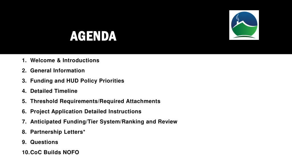 agenda agenda