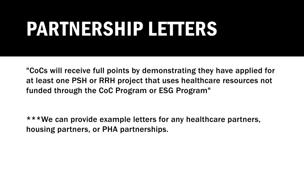 partnership letters