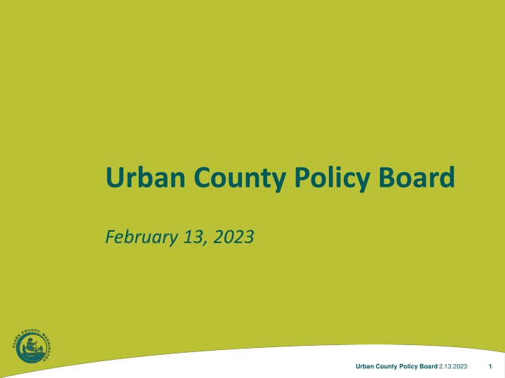 urban county policy board