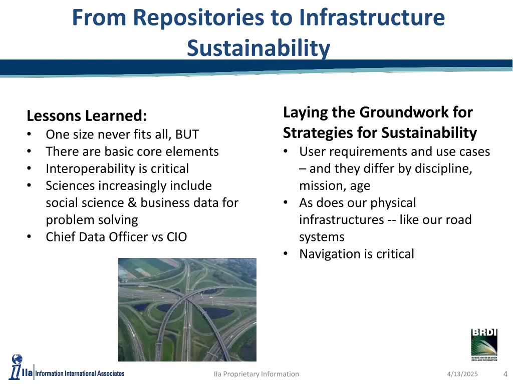 from repositories to infrastructure sustainability
