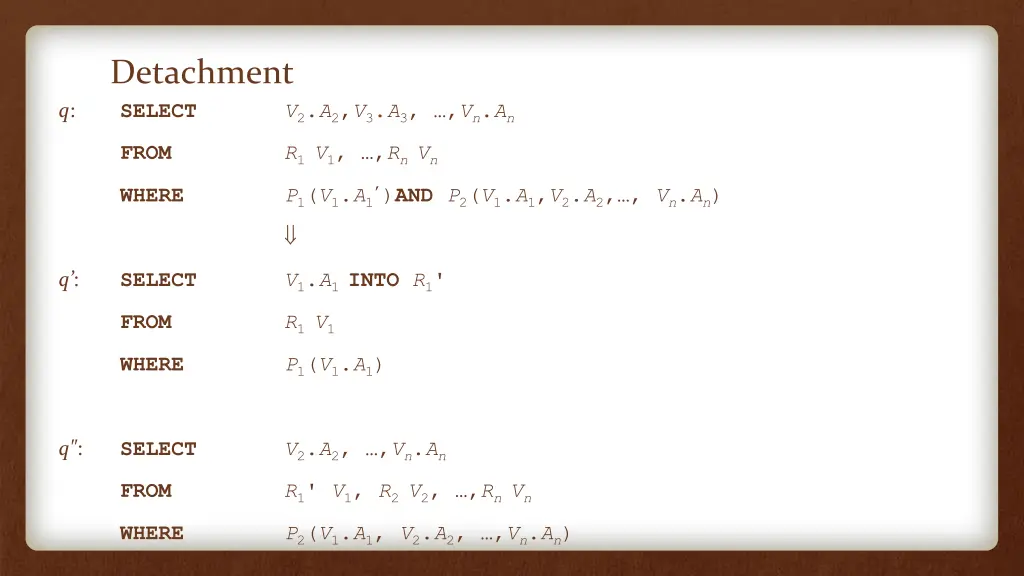 detachment select