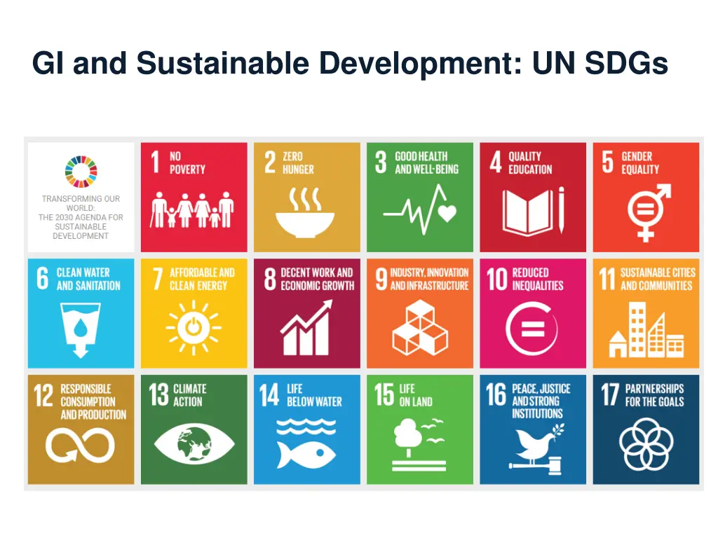 gi and sustainable development un sdgs