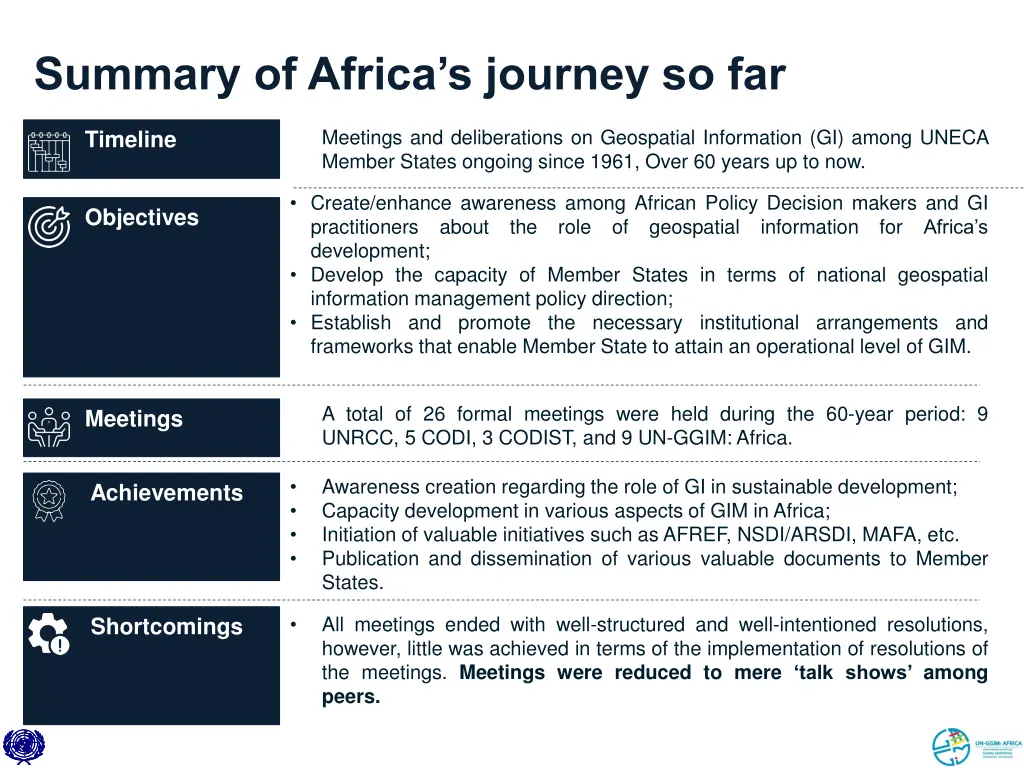summary of africa s journey so far