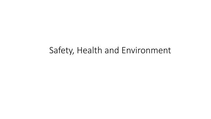safety health and environment