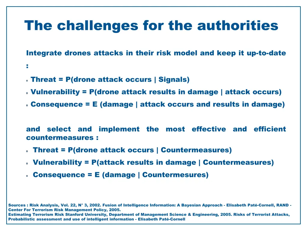 the challenges for the authorities