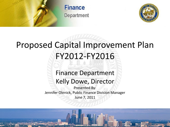 proposed capital improvement plan fy2012 fy2016