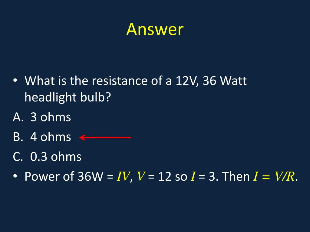answer