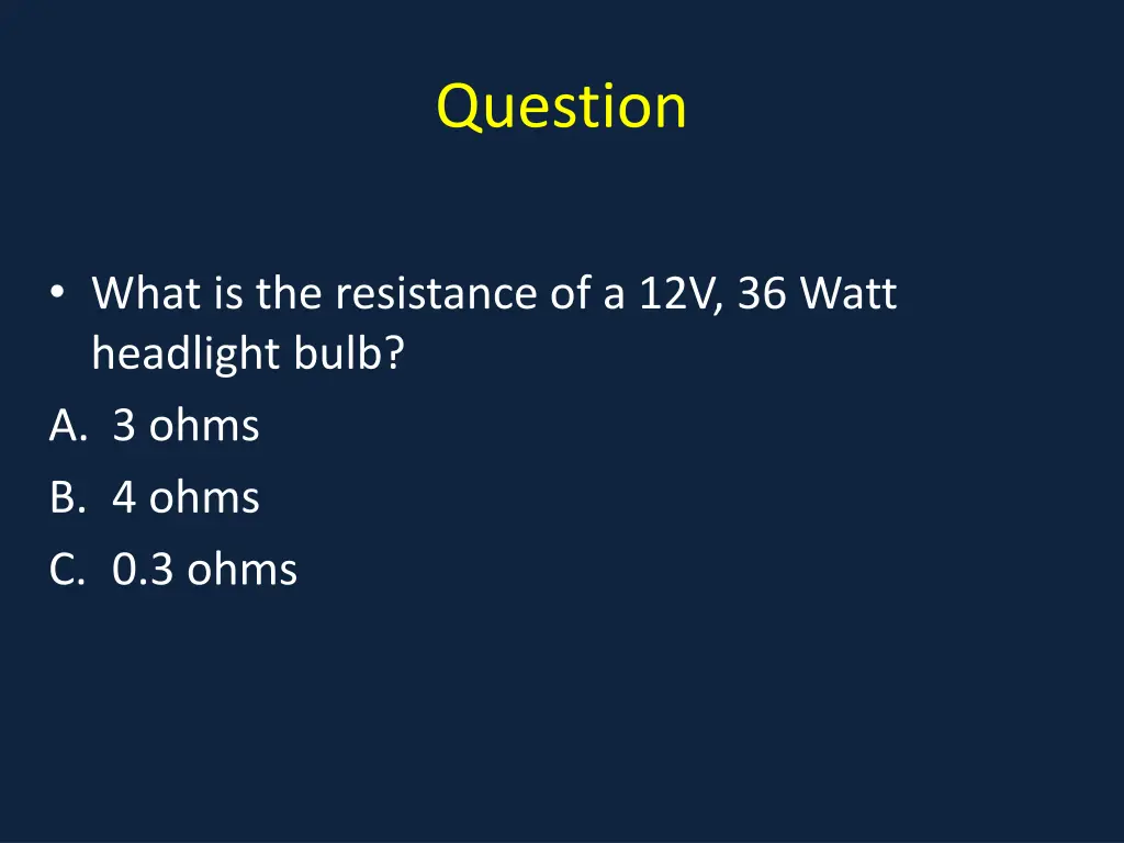 question