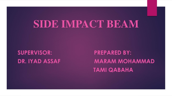 side impact beam