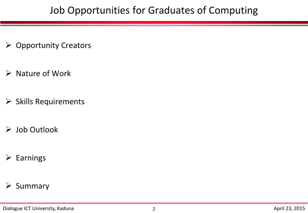 job opportunities for graduates of computing 1