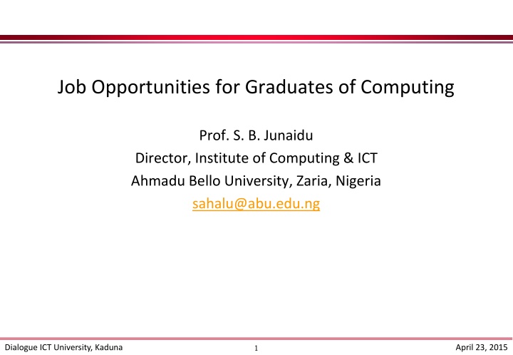 job opportunities for graduates of computing