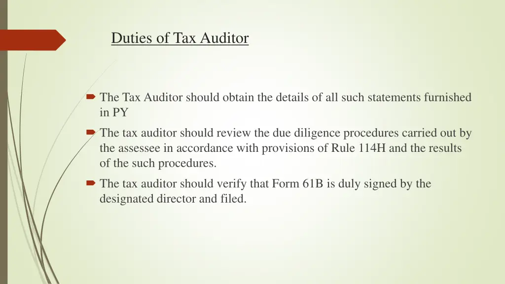 duties of tax auditor 1