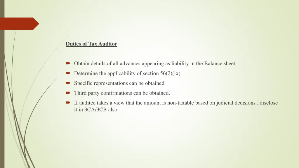 duties of tax auditor