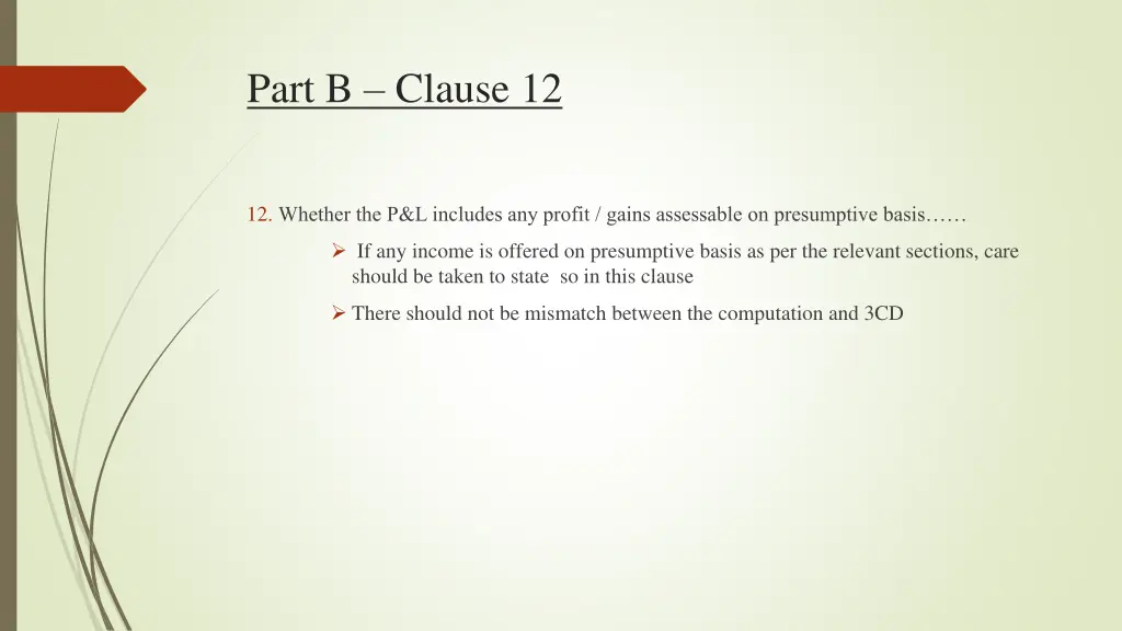 part b clause 12