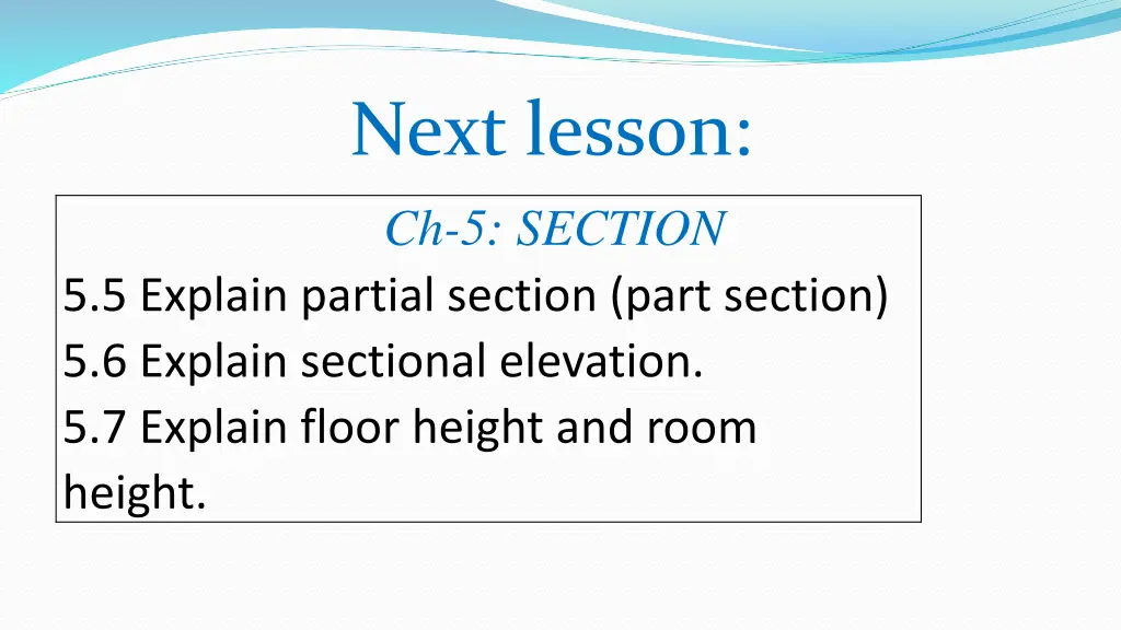 next lesson ch 5 section