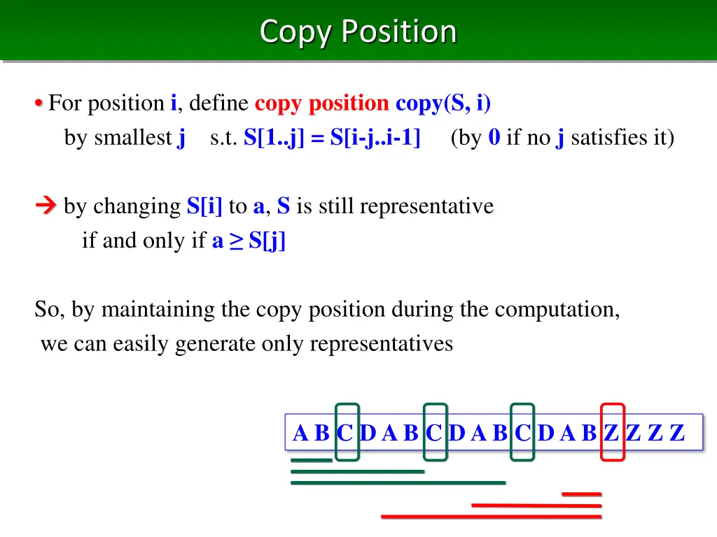 copy position