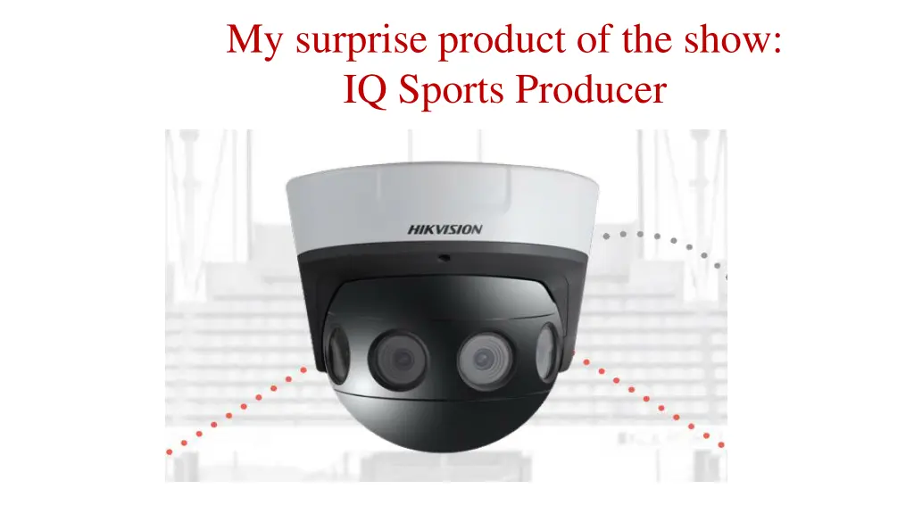 my surprise product of the show iq sports producer