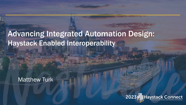 advancing integrated automation design haystack