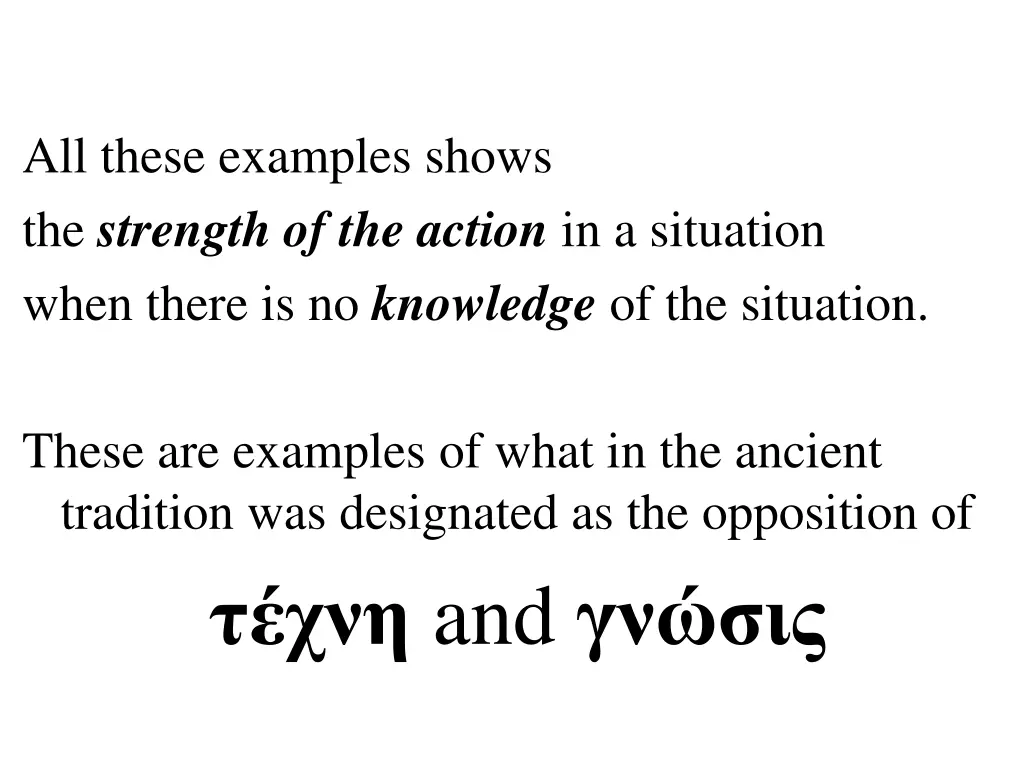 all these examples shows the strength