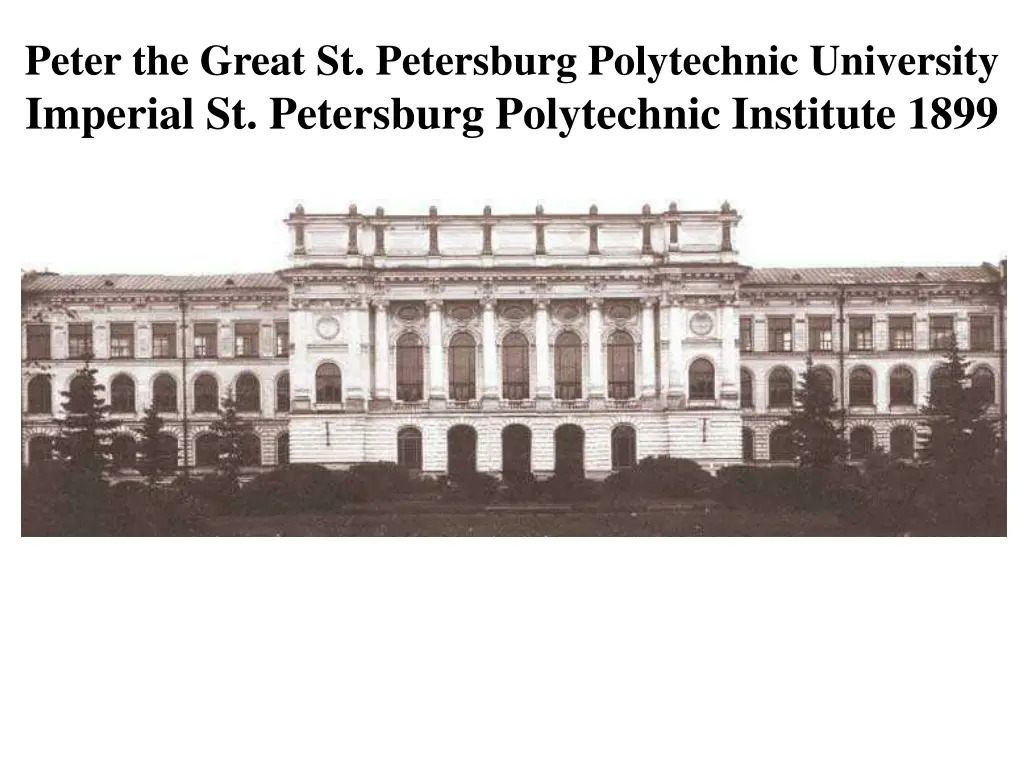 peter the great st petersburg polytechnic