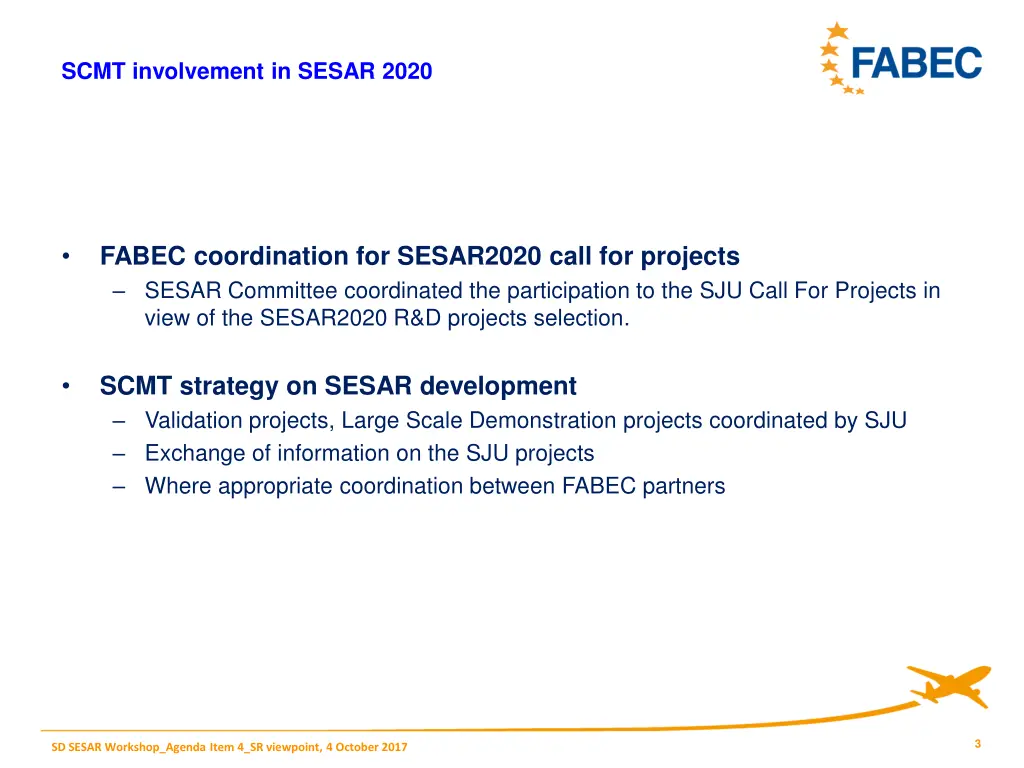 scmt involvement in sesar 2020
