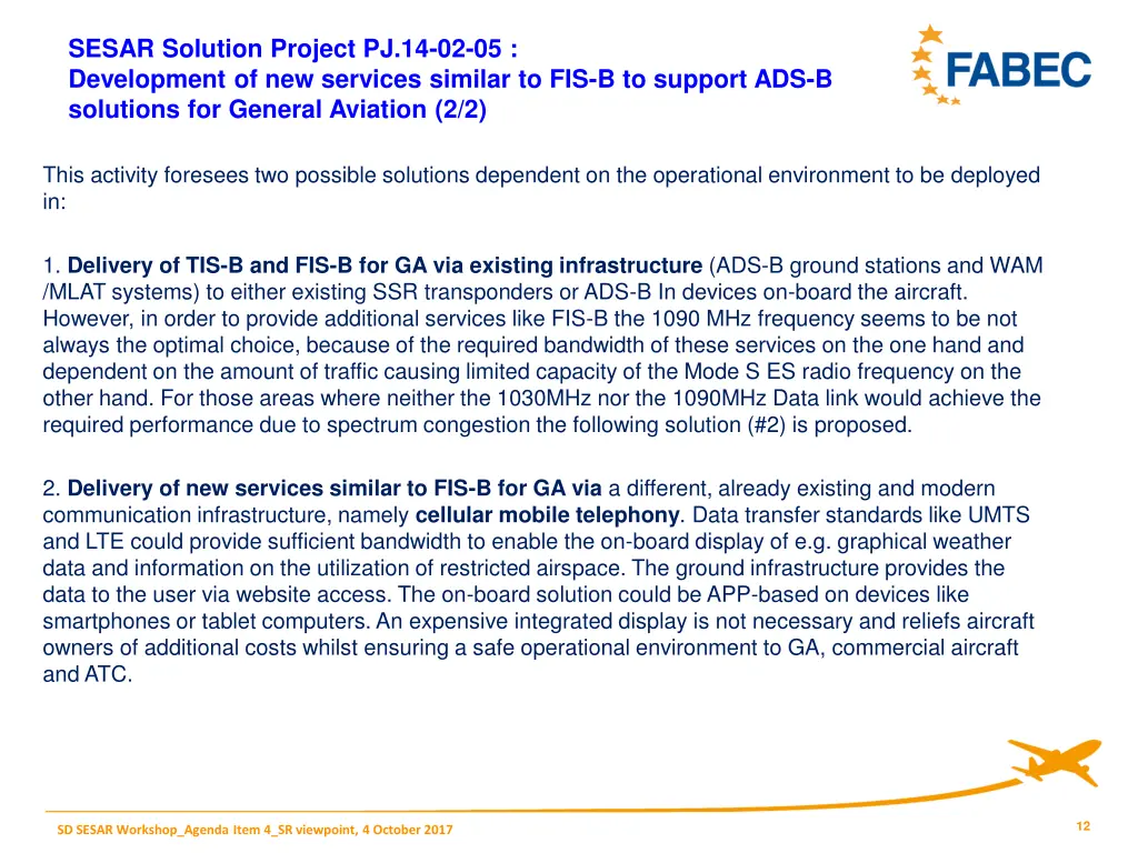 sesar solution project pj 14 02 05 development 1
