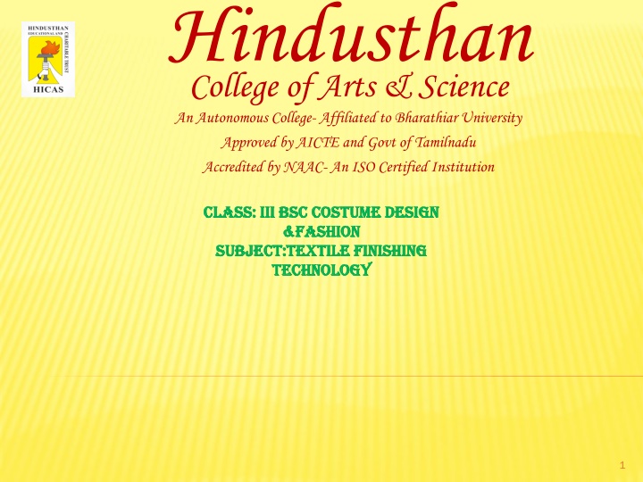 hindusthan college of arts science an autonomous