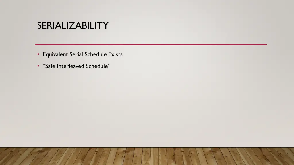 serializability