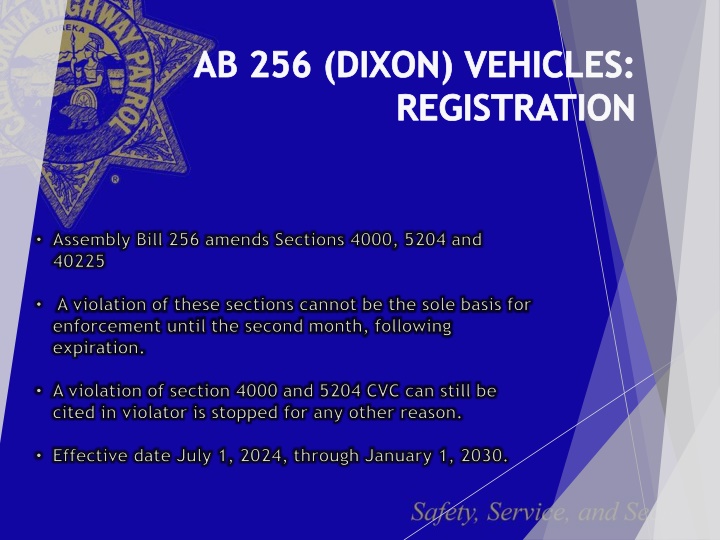 ab 256 dixon vehicles registration