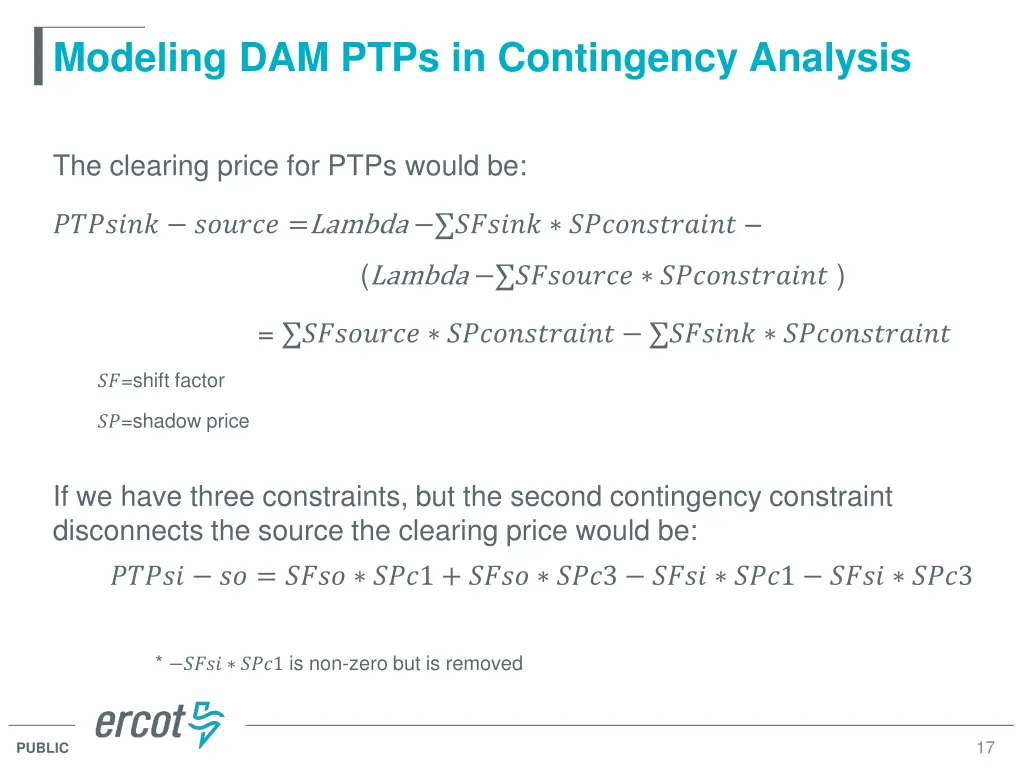 modeling dam ptps in contingency analysis 1
