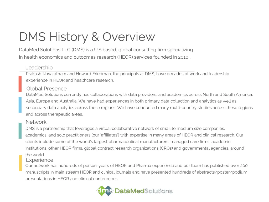 dms history overview