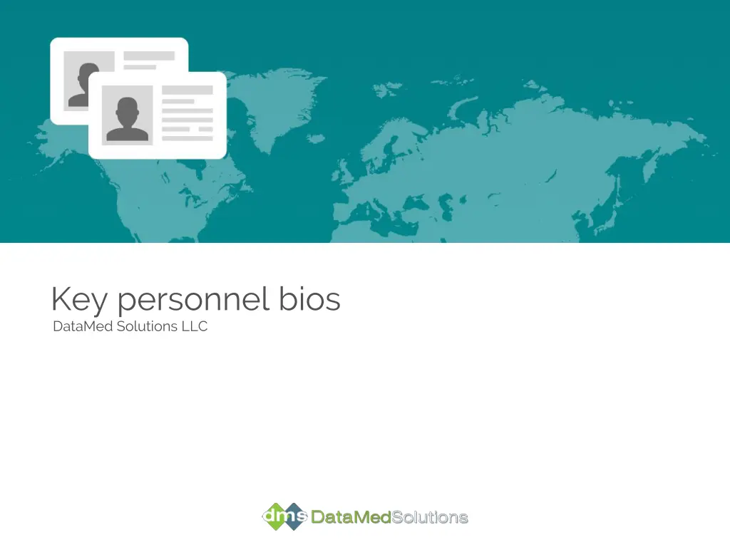 key personnel bios datamed solutions llc