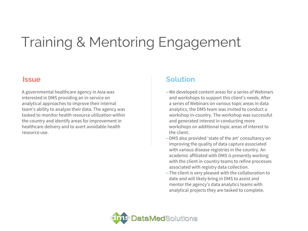 training mentoring engagement