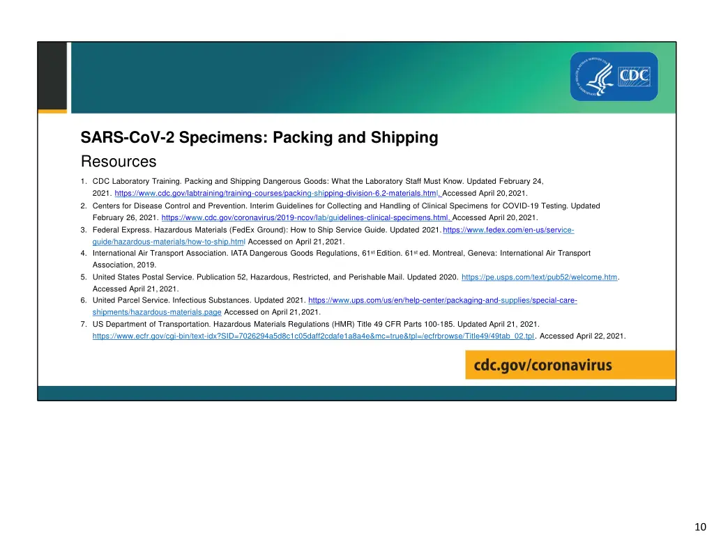 sars cov 2 specimens packing and shipping 1
