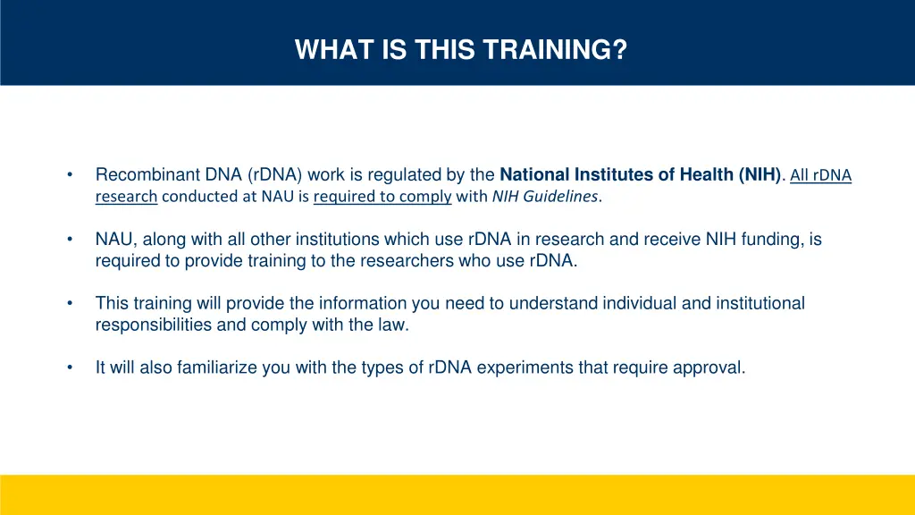 what is this training