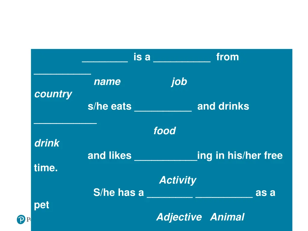 is a from name job country s he eats and drinks