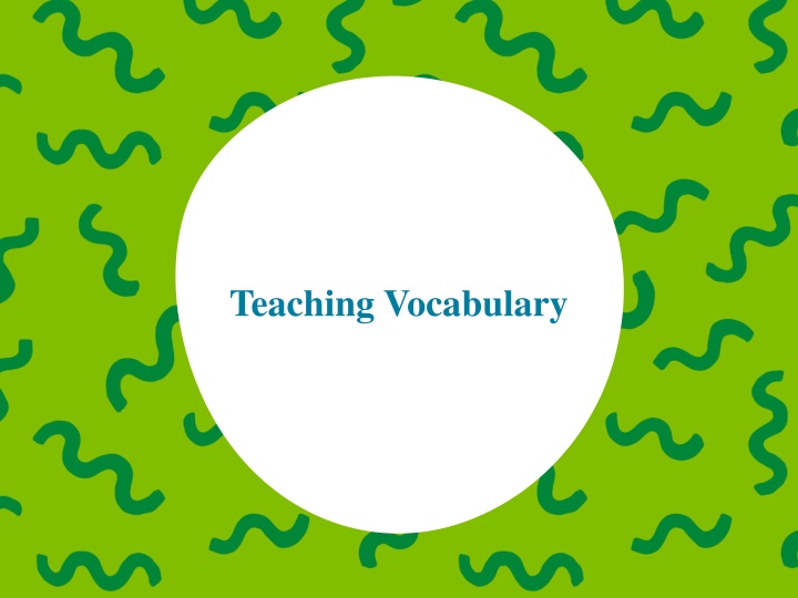 teaching vocabulary