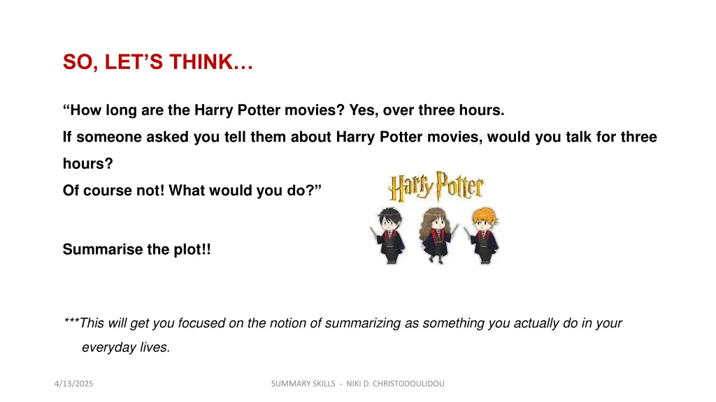 so let s think