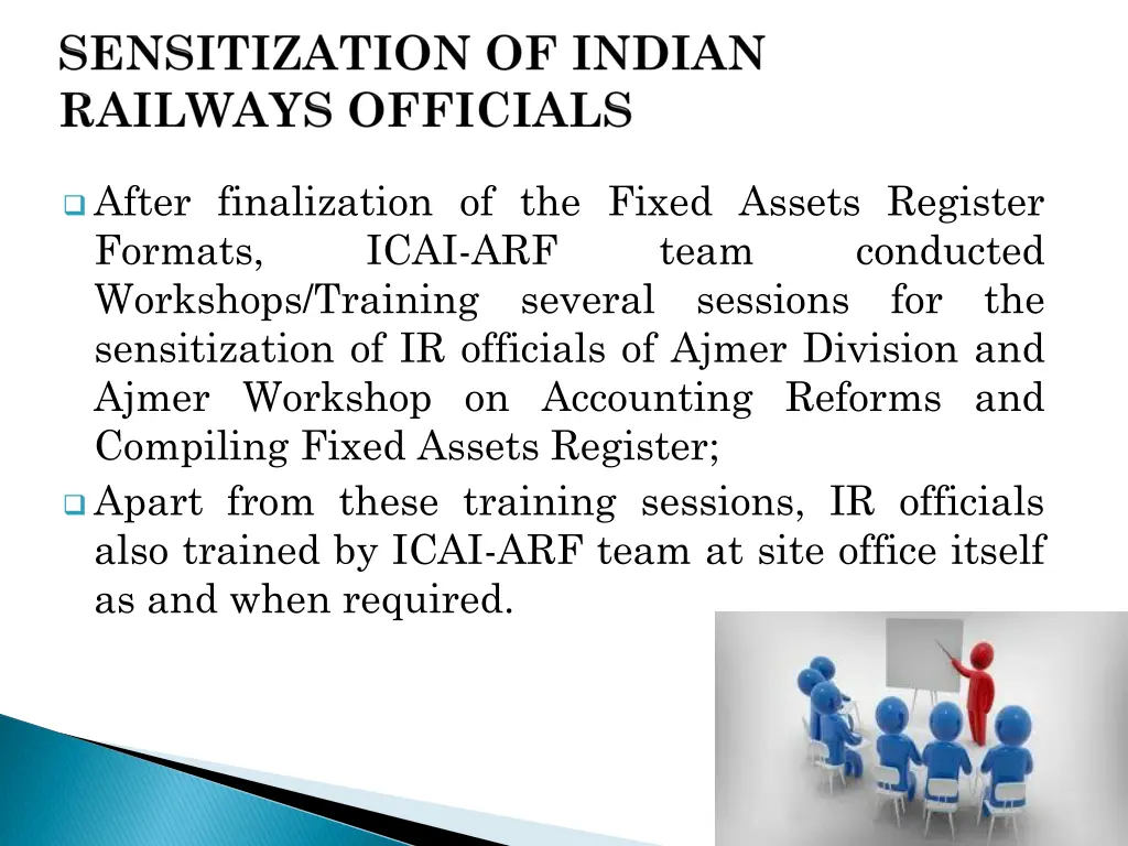 after finalization of the fixed assets register