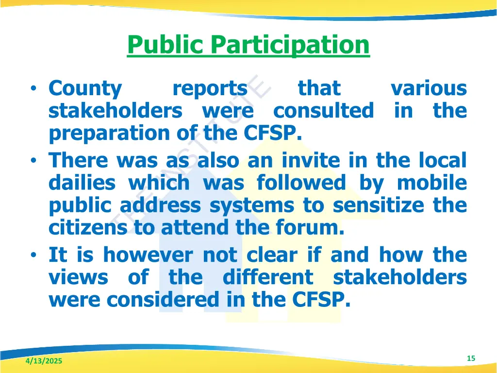 public participation