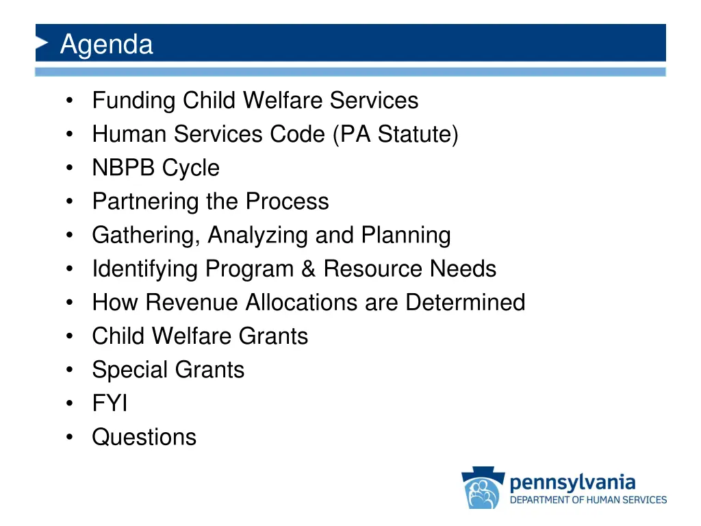 agenda
