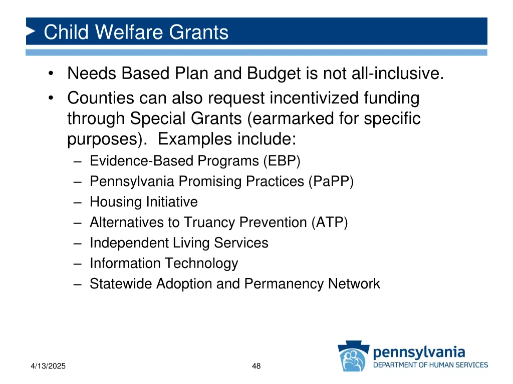 child welfare grants 1